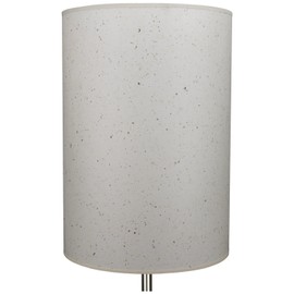 FenchelShades.com 12" Diameter x 17" Height Drum Lampshade Retro Rustic Vintage Hardback USA Made (Paper Natural Speckled)