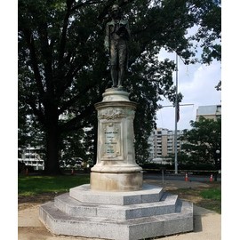 HISTORY GALORE 24x36 Gallery Poster, Benjamin Rush Statue on Navy Hill which is, Due to Security, in a Section of Washington, D.C, not accessible to Tourists