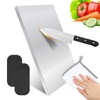 Stainless Steel Cutting Board with Lip for Kitchen,15.7 x 11.8