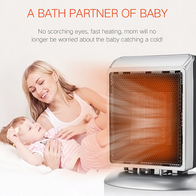 Electric Space Heater PTC Fast Heating 400/900W Heater Tip Over