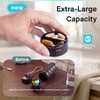 Weekly Metal Pill Organizer 2 Times a Day, Waterproof Travel