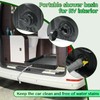 xinhang Foldable Camping Shower Base 41"x41"x5" with Drain Pipe, Indoor/Outdoor