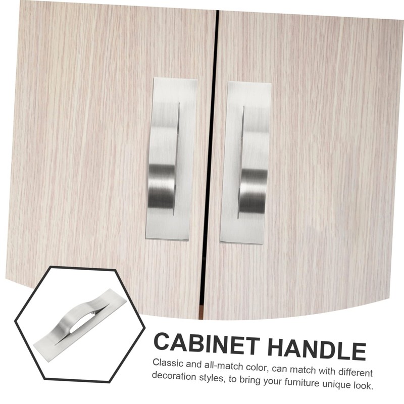 Levemolo Modern Zinc Alloy Cabinet Handles Invisible Door Pulls for