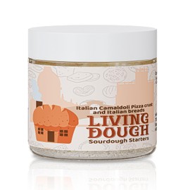 Living Dough - Italian Sourdough Starter Culture - Active & Live Organic Sourdough Starter for Baking - For Artisanal Bread, Pizza Dough, Waffles & More