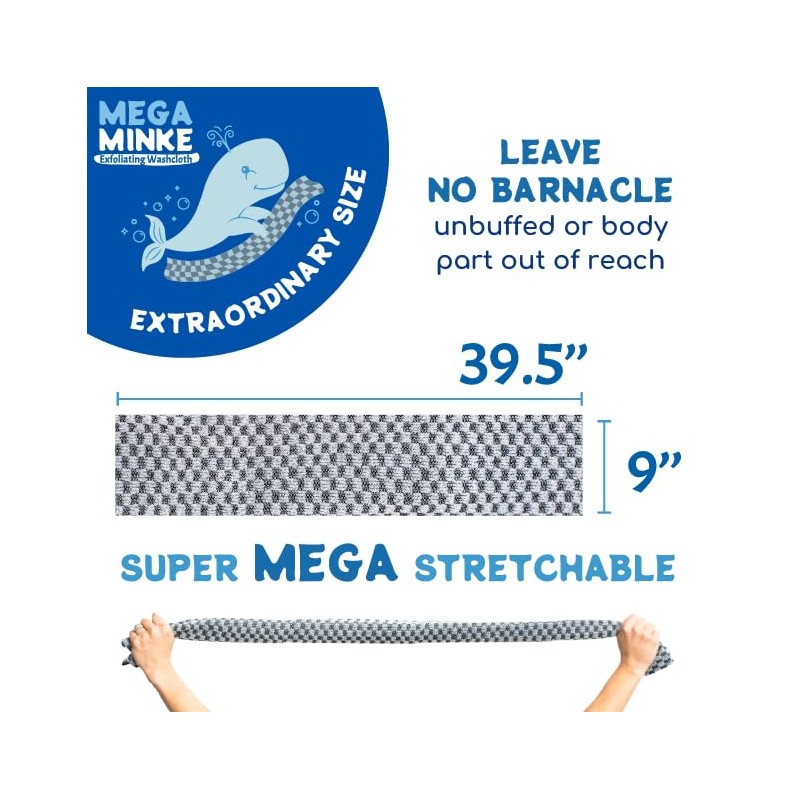 Kent Mega Minke Paño Exfoliante Piel Súper Suave Trapo Lavado