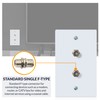 Newhouse Hardware 2-Port TV Cable Wall Plate, F Connector, for