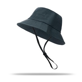 YAMEE Fishing Hat Men's Summer Mesh Quick-Drying Bucket Hat Women's Lightweight Soft Fishing Hat Men Breathable Foldable Summer Hat Unisex Sun Protection Sun Hat for Fishing Hiking Travel, darkgray, M