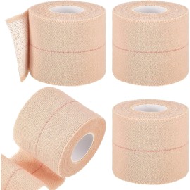 BBTO 4 Rolls Elastic Tape Self Adhesive Bandage Wrap 2" x 5yds for Sports & Pets