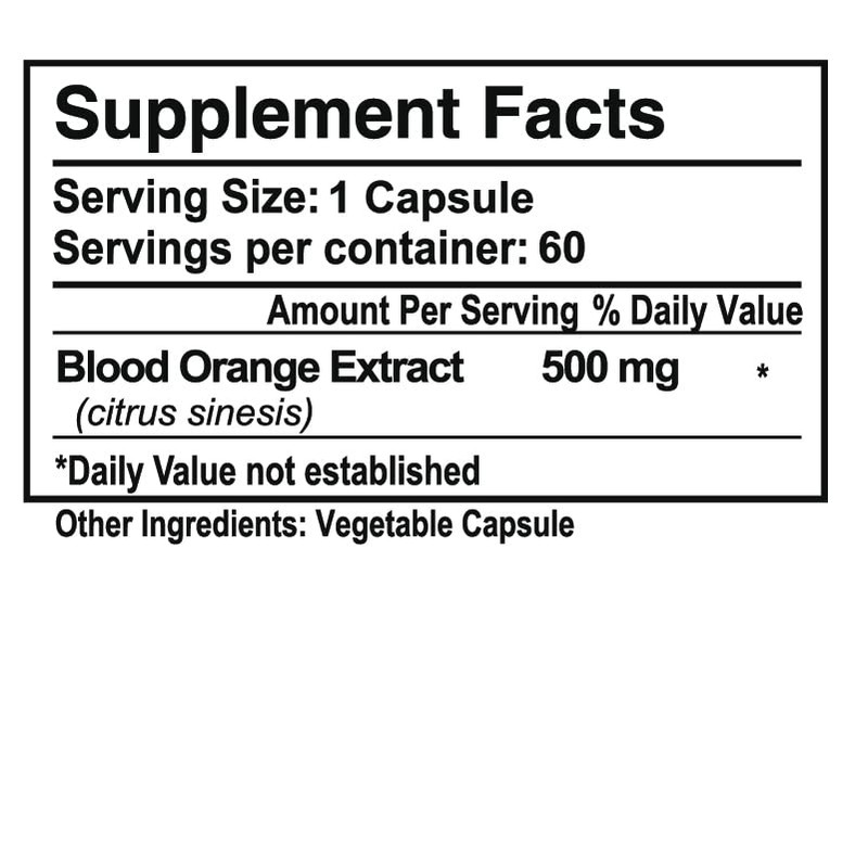 Aoratos Moro Red Orange 60 Count Vegetable Capsules