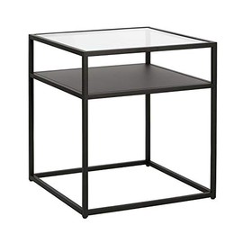 Henn&Hart Industrial Side Table in Blackened Bronze Finish