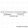 Angle Simple Brushed Nickel Shower Hose 59", Stainless Steel Replacement