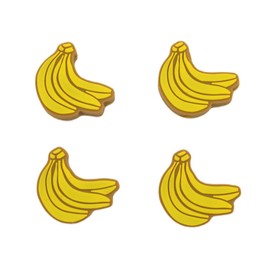 FROSHI Tennis Vibration Dampeners Shock Absorbers Performance Accessory Gift Fun Banana Design 4-Pack Match with Your Doubles Partner!