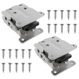 FINBe 2pcs Locking Hinge Heavy-Duty Bracket 0-180 Degree Folding Table Leg Hinge Equipped with 20 Installation Screws self-Locking Extension Bracket Hardware Accessories