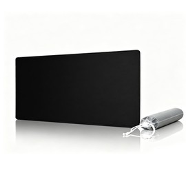 Play Mat, Card Game Mat, 23.6 x 11.8 inches (60 x 30 cm), Large Size, Black, Rubber Material, Storage Bag Included (Play Mat + Waterproof Storage Bag)