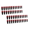Outanaya 48pcs Artificial Nail Art Tips of Coffin Armor Nails