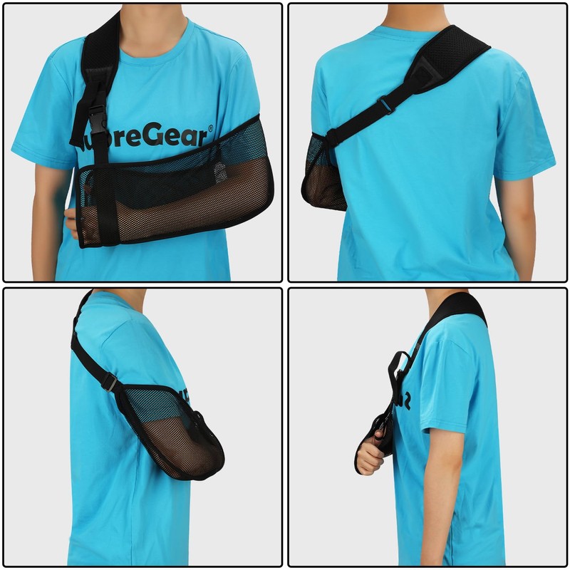 supregear Mesh Fabric Arm Sling Medical Shoulder Brace Adjustable Lightweight