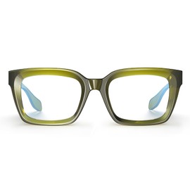 VISOONE Chunky Square Blue Light Blocking Glasses with Anti Computer Glare for Working Women Men MONTANA