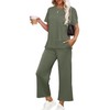 OFEEFAN Airport Outfits for Women Summer 2 Piece Lounge Set