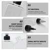 EOWVISN 3 Pieces 100Ml Oil Bottle And 4 Pieces Sauce