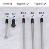 TOP-VIGOR 200Pcs Rubber End Caps, 6mm ID Round Flexible Screw