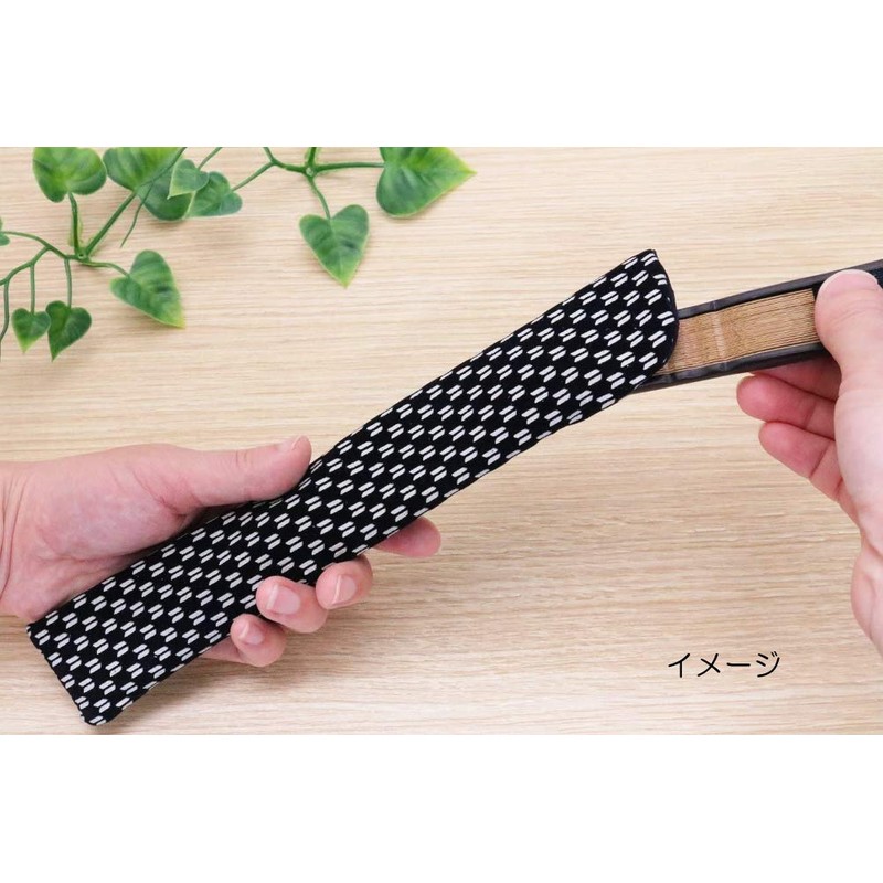 Matsumi Kogei Japanese Folding Fan Holder, Jacquard Cloisonne Enge, 9.3