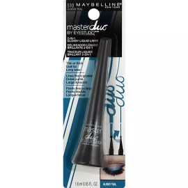 Maybelline New York BUY 2 GET 1 FREE (Add 3) Maybelline Master Duo 2 In 1 Glossy Liquid Eyeliner  - 510 Glossy Teal