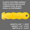Klever Kutter KCJ-1Y Safety Box Cutter, 5 Count, Yellow