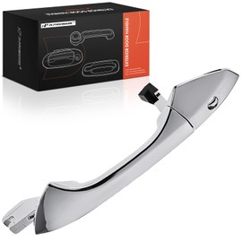 A-Premium Front Left Driver Side Exterior Door Handle with Keyhole Compatible with Honda Accord 2008-2012 Sedan Coupe, Chrome, Replace# 72181-TA5-A11
