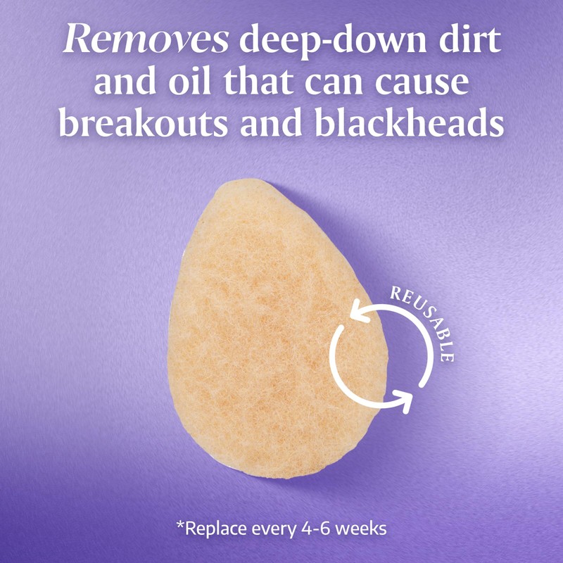 Buf-Puf Gentle Facial Sponge, Dermatologist Developed, Removes Deep Down Dirt