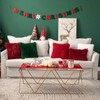 MIULEE Christmas Pack of 2 Faux Fur Cushion Covers Fluffy