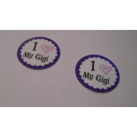 Unbranded Pre Cut One Inch Bottle I LOVE MY GIGI Free Shipping - photo, 15 images