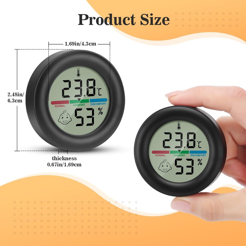 Thlevel Hygrometer Thermometer Humidity Meter Digital with Comfort Levels Indicator