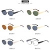 Oval Sunglasses Women Metal Frame Sun Glasses Men Classic Vintage