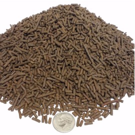 Aquatic Foods Inc. 45% California Blackworm Sinking Micro Sticks, APX 3/64" x 1/4" to 5/16" Micro Sticks, Good for Discus, Cichlids, for All Aquarium Tropical Fish - 2-lbs