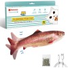 Potaroma Electric Flopping Fish Cat Toy Wiggle Trout Catnip Motion