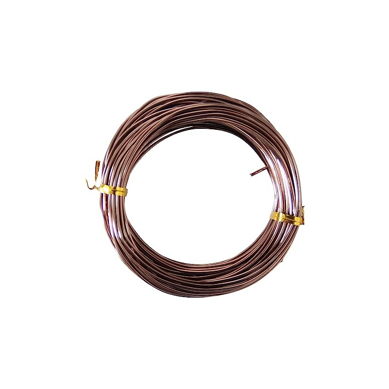 15.5 Metres Brown Aluminium Craft Wire, 16 Gauge 1.5 mm