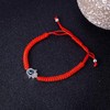 GeorgeX Paquete de Dos Pulseras Trenzadas Rojas Pulsera de Protección