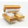 Wooden Nail Cleaning Brushes Double-Sided Fingernail Scrubber Manicure Pedicure Cleaning