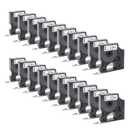 20x Compatible Dymo D1 Label Tape 9 mm x 7 m 40913 40913s S0720680 Black on White for Dymo LabelManager 160 210D 360D 280 420P 500TS PnP Dymo Labelpoint 250 150 100 200 cm