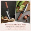 HEZHEN Kiritsuke Knife, 5.8 Inches Small Chef Knife, 3 Layers