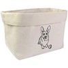 Large 'Corgi With Ball' Canvas Organiser/Storage Bag (OR00011159)