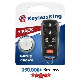 KeylessKing* Keyless Entry Remote Key Fob for 2004 2005 2006 2007 2008 2009 Nissan Quest 6b