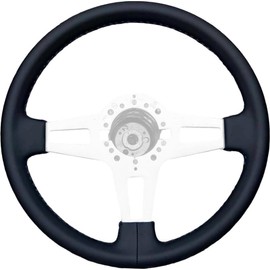 RedlineGoods Lenkradbezug – GTI kompatibel mit Volkswagen Scirocco 1974–84. Maßgeschneidert – nicht universell! Echtes hochwertiges italienisches schwarzes perforiertes Leder mit rotem Faden