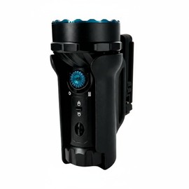 HoldMyGear Belt Clip Flashlight Holder – Compatible with Olight Marauder Mini (Precision-Fit Belt Mount Holder, Fits Belts up to 2" Wide) (Marauder Mini)