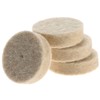 Dophee 50Pcs 25mm Wool Felt Polishing Buffing Pad Wheel w