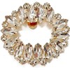 TRIXES 1 Pair Oval Rhinestone Shoe Clips - Elegant Clip