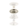 15 mm Silver Press Stud Socket for Clothing and Accessories