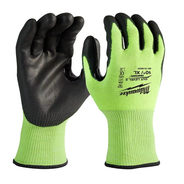 Milwaukee 48-73-8933B 12PK High Visibility Cut Level 3 Safety Gloves