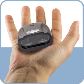 Barcodescanner, Stationär Lesegerät USB, professionaler automatischer und manueller Barcode-Scanner, Barcodeleser, Schwarz, kompakte Größe, sehr schnelles Scannen, HD-S80 HDWR