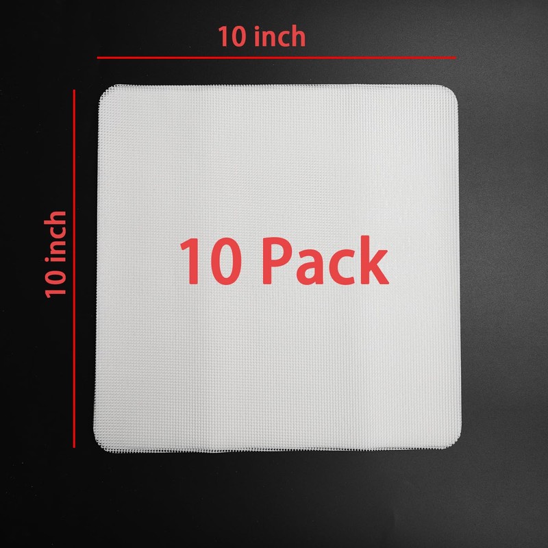 Kispog Mesh Silicone Dehydrator Sheets, 15.5x15.5 in 10 Pcs/Sets for